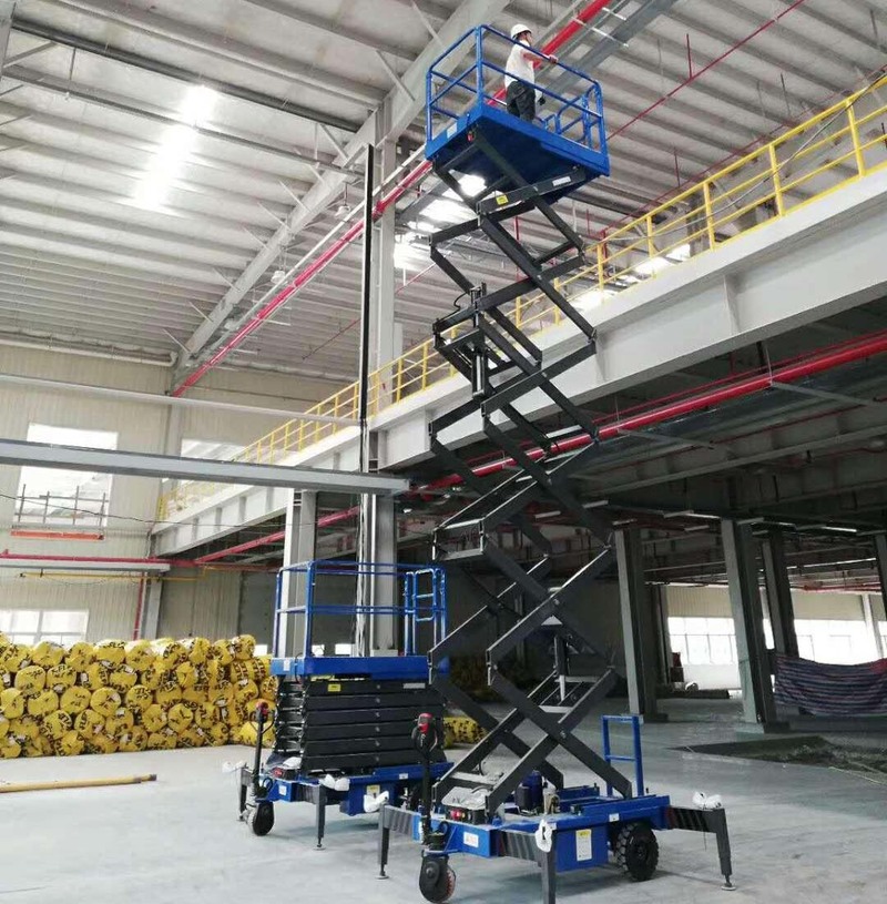 长治助力行走剪叉式高空作业平台